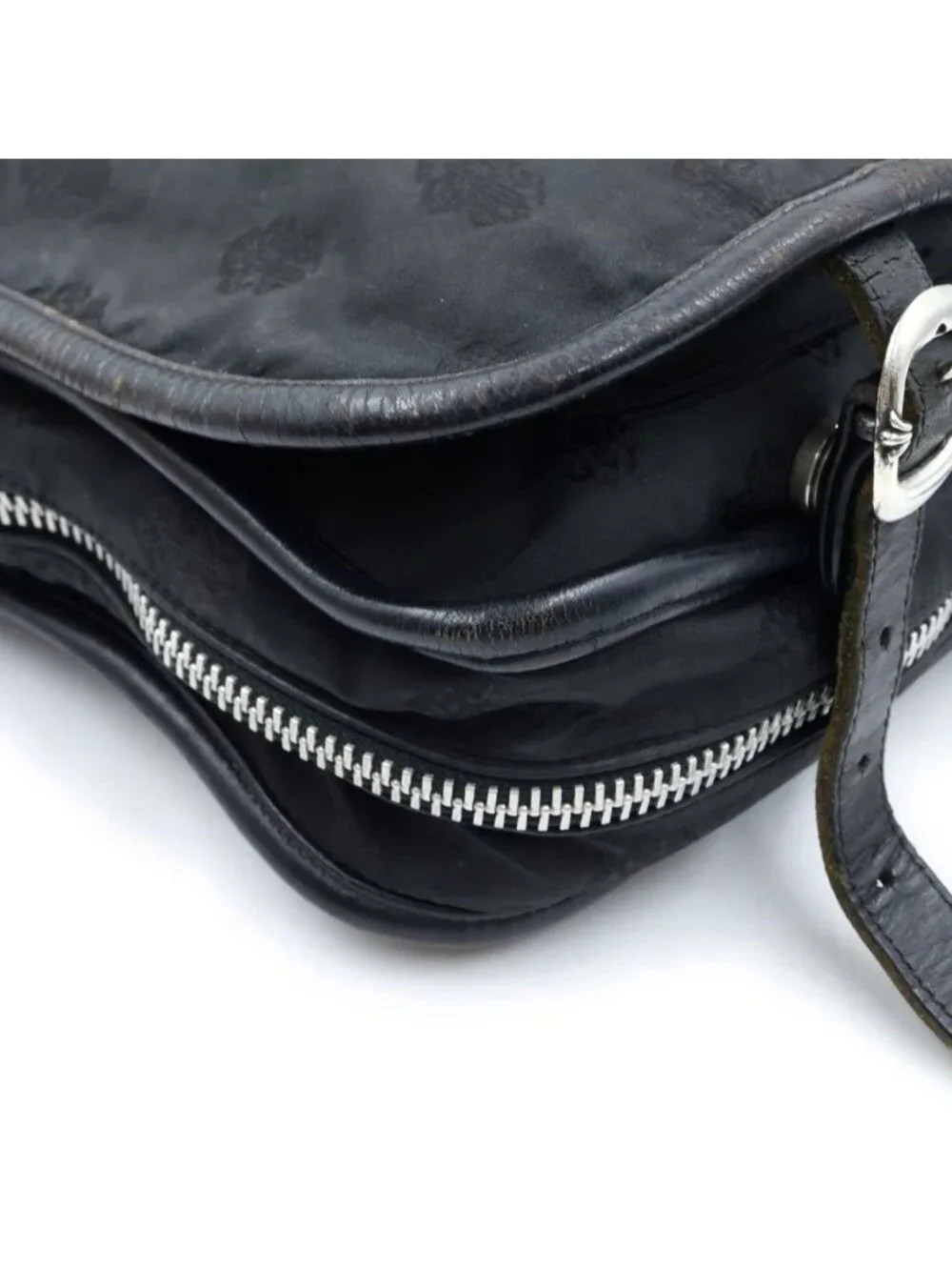 Chrome Hearts Shoulder Bag Sm Gunslinger Strap Shivin Dagger Nylon Black